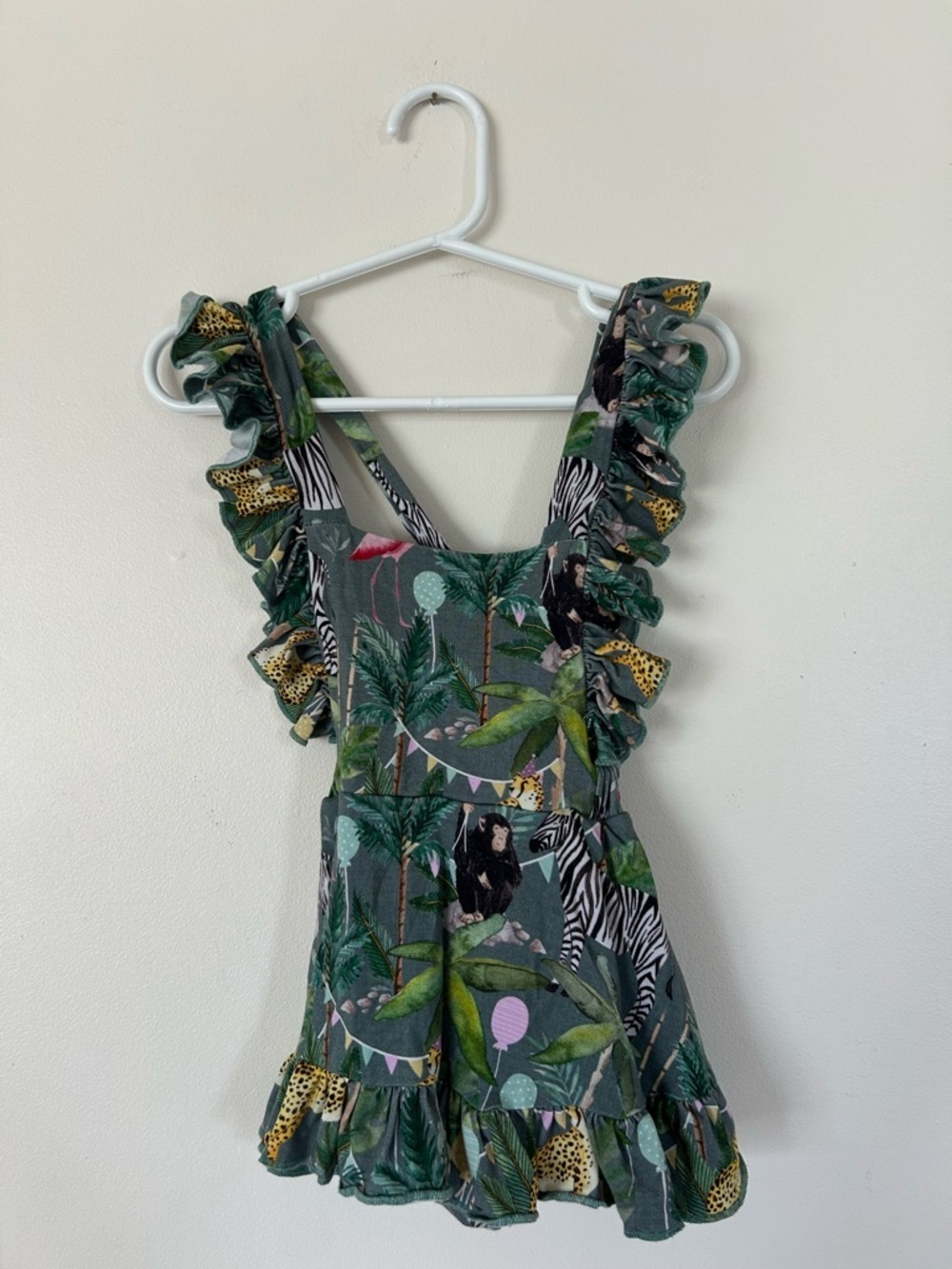 Max & Morris Jungle Bamboo Dress 6-12 Months